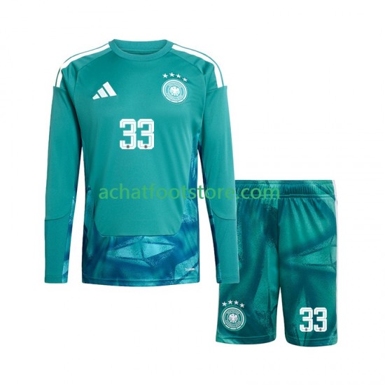 Maillot Allemagne Alexander Nubel 33 Gardien Domicile Tenue pour Enfant Coupe du Monde 2026 Manche Longue