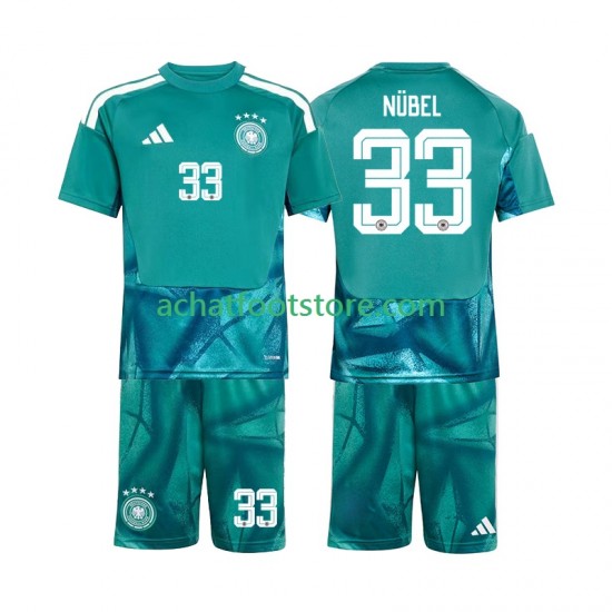 Maillot Allemagne Alexander Nubel 33 Gardien Domicile Tenue pour Enfant Coupe du Monde 2026 Manche Courte