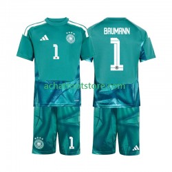 Maillot Allemagne Oliver Baumann 1 Gardien Domicile Tenue pour Enfant Coupe du Monde 2026 Manche Courte