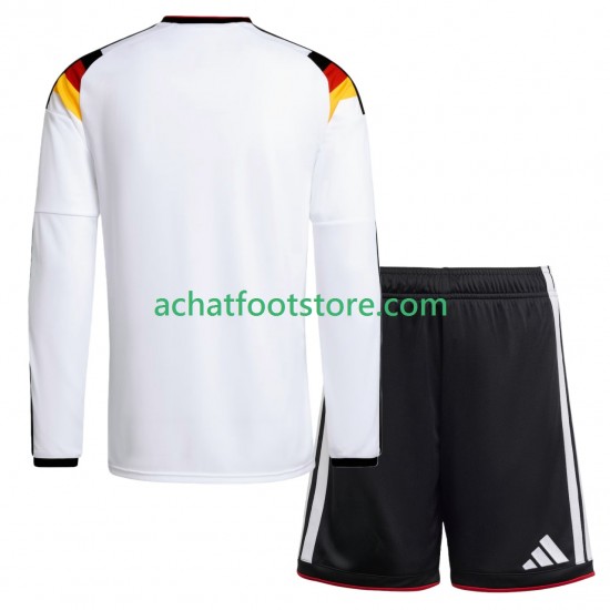 Maillot Allemagne Domicile Tenue pour Enfant Coupe du Monde 2026 Manche Longue