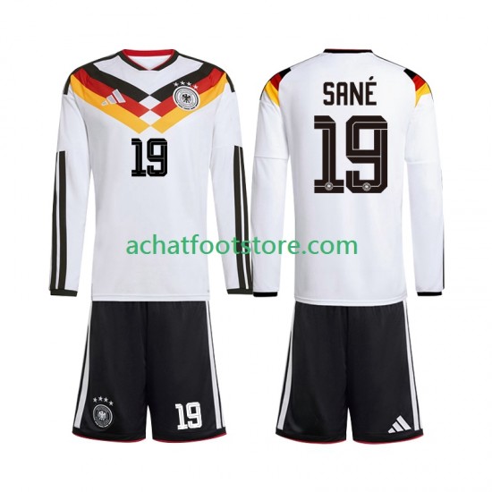 Maillot Allemagne Leroy Sane 19 Domicile Tenue pour Enfant Coupe du Monde 2026 Manche Longue