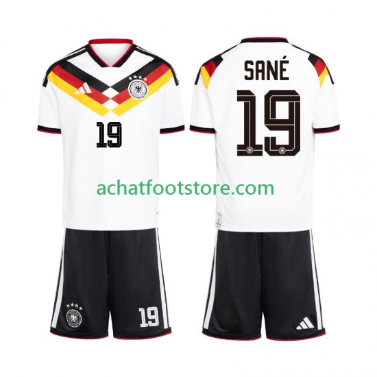 Maillot Allemagne Leroy Sane 19 Domicile Tenue pour Enfant Coupe du Monde 2026 Manche Courte