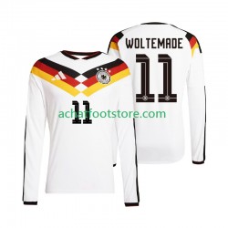 Maillot Allemagne Woltemade 11 Domicile Tenue pour Homme Coupe du Monde 2026 Manche Longue