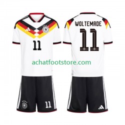 Maillot Allemagne Woltemade 11 Domicile Tenue pour Enfant Coupe du Monde 2026 Manche Courte