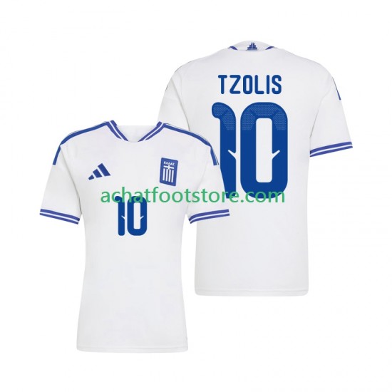 Maillot Grèce Christos Tzolis 10 Domicile Tenue pour Homme 2026 Manche Courte