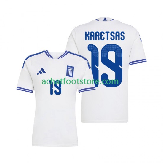 Maillot Grèce Konstantinos Karetsas 19 Domicile Tenue pour Homme 2026 Manche Courte