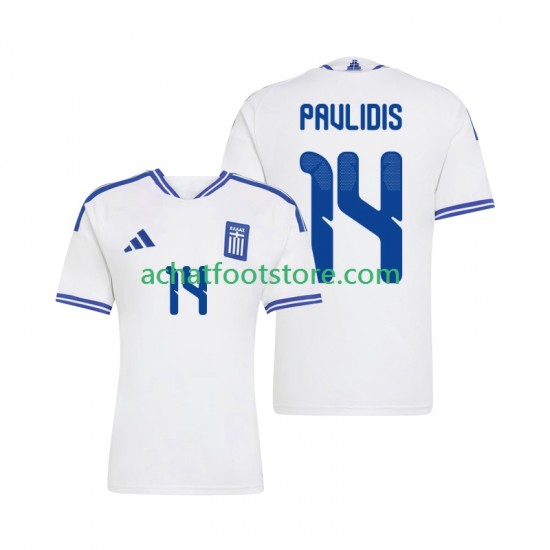 Maillot Grèce Vangelis Pavlidis 14 Domicile Tenue pour Homme 2026 Manche Courte