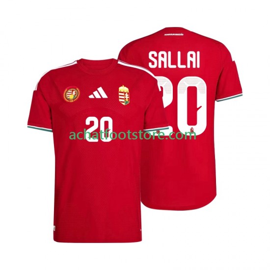 Maillot Hongrie Sallai 20 Domicile Tenue pour Homme Coupe du Monde 2026 Manche Courte