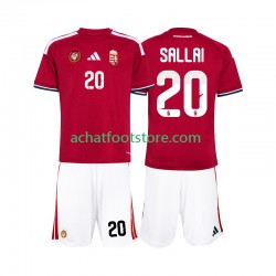 Maillot Hongrie Sallai 20 Domicile Tenue pour Enfant Coupe du Monde 2026 Manche Courte