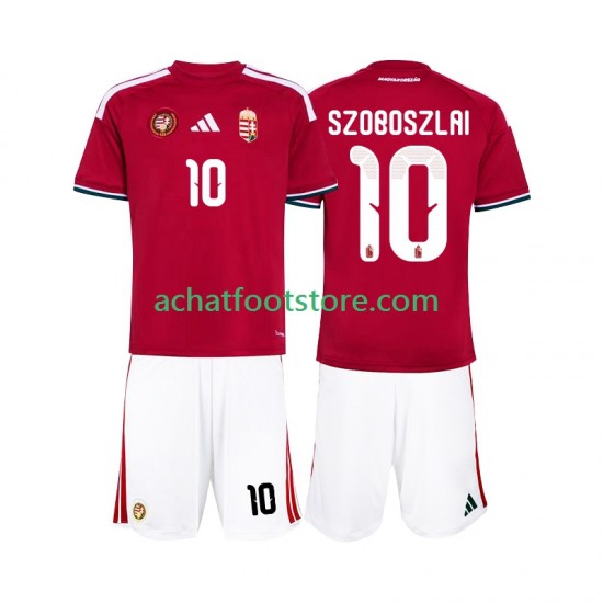 Maillot Hongrie Szoboszlai 10 Domicile Tenue pour Enfant Coupe du Monde 2026 Manche Courte
