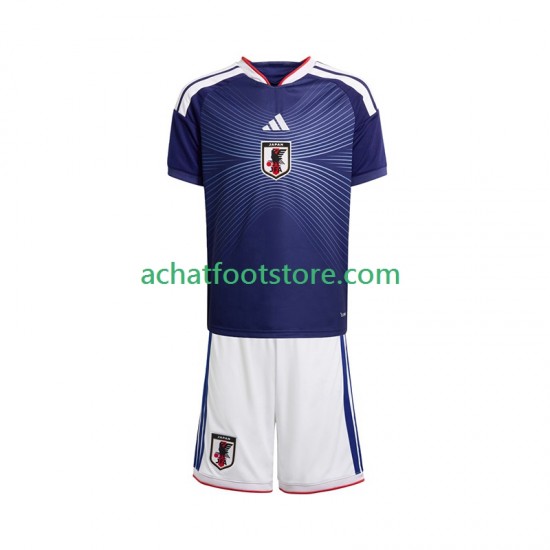 Maillot Japon Domicile Tenue pour Enfant Coupe du Monde 2026 Manche Courte