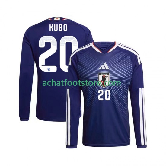 Maillot Japon Kubo 20 Domicile Tenue pour Homme Coupe du Monde 2026 Manche Longue