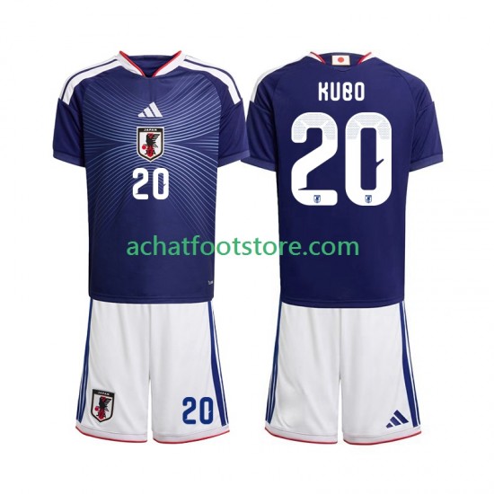 Maillot Japon Kubo 20 Domicile Tenue pour Enfant Coupe du Monde 2026 Manche Courte