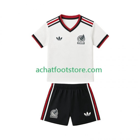 Maillot Mexique Extérieur Tenue pour Enfant Coupe du Monde 2026 Manche Courte