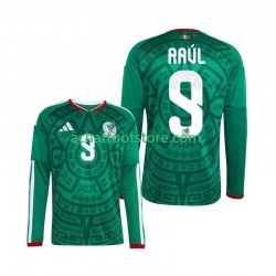 Maillot Mexique Raul Jimenez 9 Domicile Tenue pour Homme Coupe du Monde 2026 Manche Longue