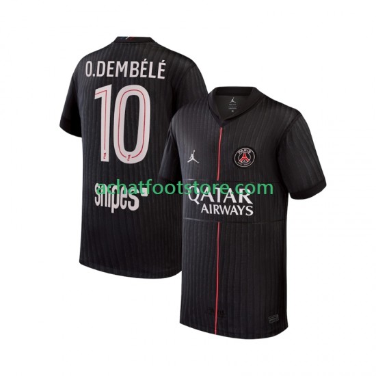 Maillot Paris Saint-Germain Ousmane Dembele 10 4ème Tenue pour Homme 2025-2026 Manche Courte