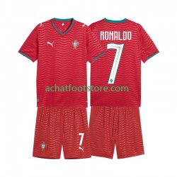 Maillot Portugal Cristiano Ronaldo 7 Domicile Tenue pour Enfant Coupe du Monde 2026 Manche Courte