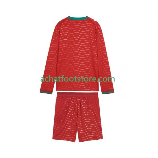 Maillot Portugal Domicile Tenue pour Enfant Coupe du Monde 2026 Manche Longue