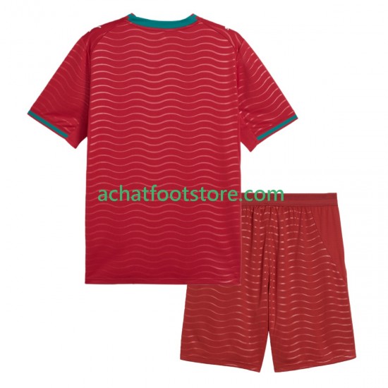 Maillot Portugal Domicile Tenue pour Enfant Coupe du Monde 2026 Manche Courte