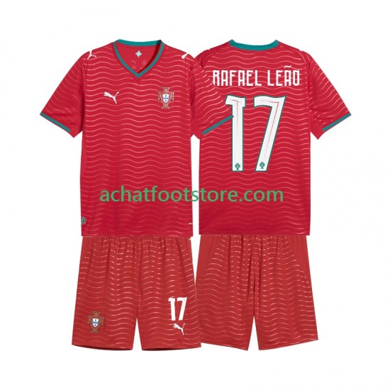 Maillot Portugal Rafael Leao 17 Domicile Tenue pour Enfant Coupe du Monde 2026 Manche Courte