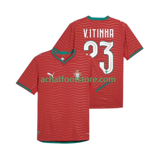 Maillot Portugal Vitinha 23 Domicile Tenue pour Homme Coupe du Monde 2026 Manche Courte