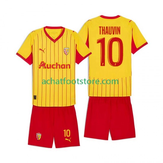Maillot RC Lens Florian Thauvin 10 Domicile Tenue pour Enfant 2025-2026 Manche Courte