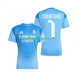 Maillot Real Madrid Thibaut Courtois 1 Gardien Domicile Tenue pour Homme 2025-2026 Manche Courte