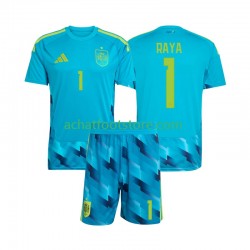 Maillot Espagne David Raya 1 Gardien Domicile Tenue pour Enfant Coupe du Monde 2026 Manche Courte