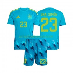Maillot Espagne Unai Simon 23 Gardien Domicile Tenue pour Enfant Coupe du Monde 2026 Manche Courte