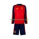 Maillot Espagne Domicile Tenue pour Enfant Coupe du Monde 2026 Manche Longue
