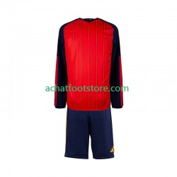 Maillot Espagne Domicile Tenue pour Enfant Coupe du Monde 2026 Manche Longue