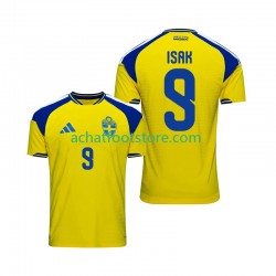 Maillot Suède Isak 9 Domicile Tenue pour Homme 2026 Manche Courte Maillot Suède Isak 9 Domicile Tenue pour Homme 2026 Manche Courte