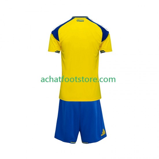 Maillot Suède Domicile Tenue pour Enfant 2026 Manche Courte