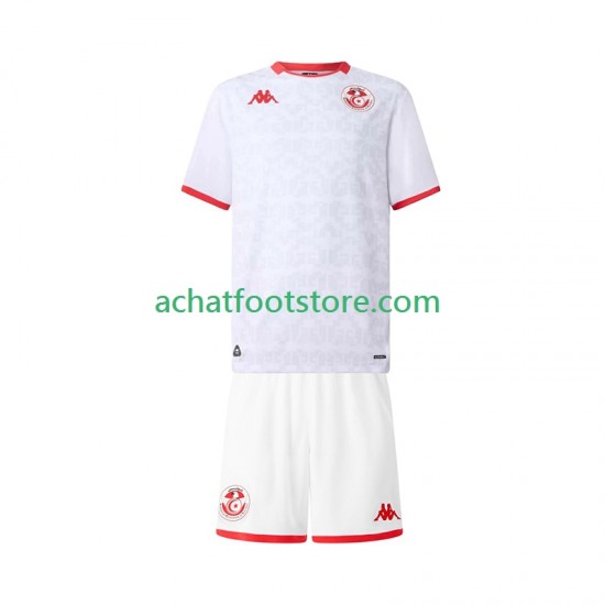 Maillot Tunisie Extérieur Tenue pour Enfant 2025 Manche Courte