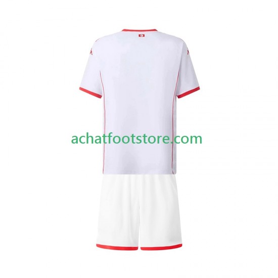 Maillot Tunisie Extérieur Tenue pour Enfant 2025 Manche Courte