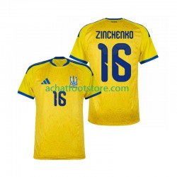 Maillot Ukraine Oleksandr Zinchenko 16 Domicile Tenue pour Homme Coupe du Monde 2026 Manche Courte Maillot Ukraine Oleksandr Zinchenko 16 Domicile Tenue pour Homme Coupe du Monde 2026 Manche Courte