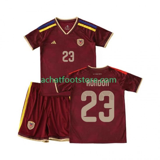 Maillot Venezuela Salomon Rondon 23 Domicile Tenue pour Enfant 2026 Manche Courte
