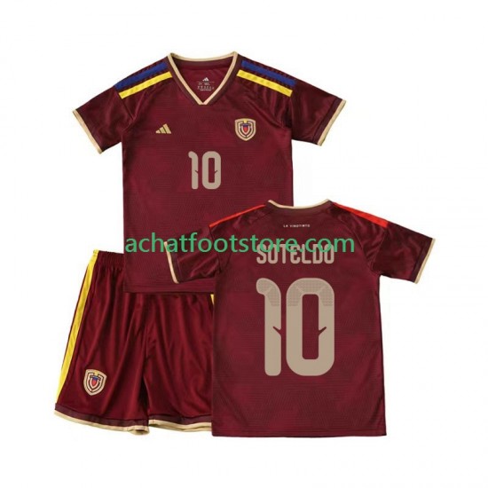 Maillot Venezuela Yeferson Soteldo 10 Domicile Tenue pour Enfant 2026 Manche Courte