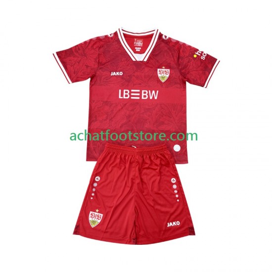Maillot VfB Stuttgart Extérieur Tenue pour Enfant 2025-2026 Manche Courte