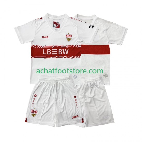 Maillot VfB Stuttgart Domicile Tenue pour Enfant 2025-2026 Manche Courte