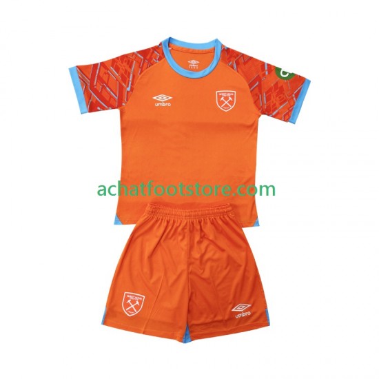 Maillot West Ham United Gardien Extérieur Tenue pour Enfant 2025-2026 Manche Courte