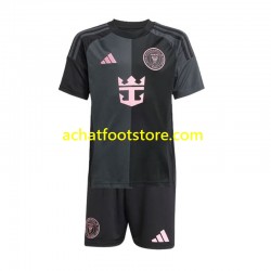 Maillot InterMiami Extérieur Tenue pour Enfant 2024-2025 Manche Courte