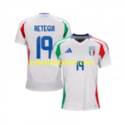 Maillot Italie Mateo Retegui 19 Extérieur Tenue pour Homme 2024 Manche Courte Maillot Italie Mateo Retegui 19 Extérieur Tenue pour Homme 2024 Manche Courte