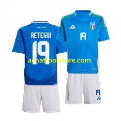 Maillot Italie Mateo Retegui 19 Domicile Tenue pour Enfant 2024 Manche Courte Maillot Italie Mateo Retegui 19 Domicile Tenue pour Enfant 2024 Manche Courte