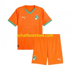 Maillot Côte d'Ivoire Domicile Tenue pour Enfant 2025 Manche Courte