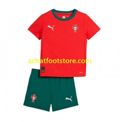 Maillot Portugal Domicile Tenue pour Enfant 2025 Manche Courte