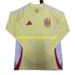 Maillot Espagne Extérieur Tenue pour Homme Euro 2024 Manche Longue