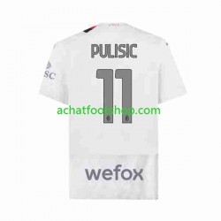 Maillot AC Milan Christian Pulisic 11 Extérieur Tenue pour Homme 2023-2024 Manche Courte