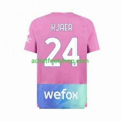 Maillot AC Milan Simon Kjaer 24 3ème Tenue pour Homme 2023-2024 Manche Courte