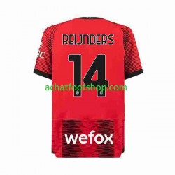 Maillot AC Milan Tijjani Reijnders 14 Domicile Tenue pour Homme 2023-2024 Manche Courte